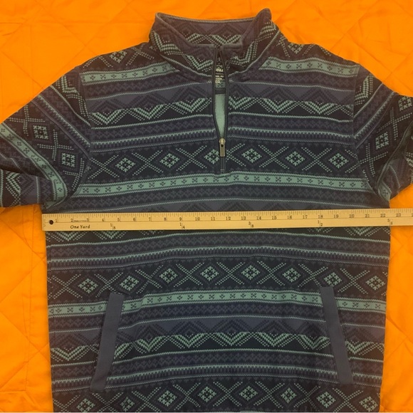 L L BEAN Heavy Cotton Blend 1/4 Zip Sweatershirt - Picture 5 of 7